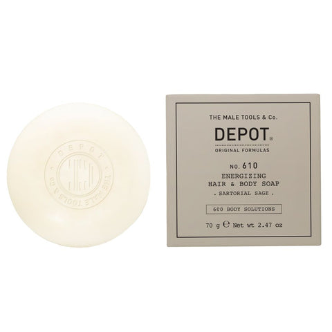Depot No. 610 - Energizing Hair & Body Soap: Sartorial Sage 70gr
