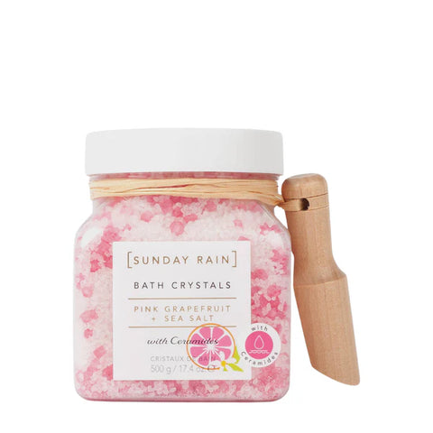 Sunday Rain Pink Grapefruit & Sea Salt Bath Crystals