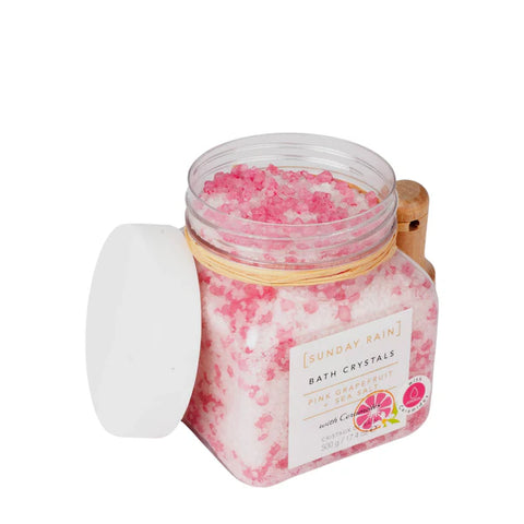 Sunday Rain Pink Grapefruit & Sea Salt Bath Crystals