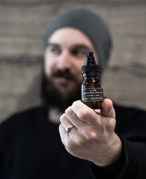 Depot No. 505 - Conditioning Beard Oil: Leather & Wood 30ml