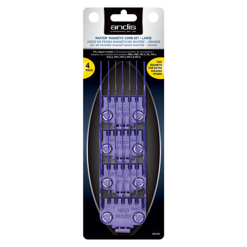 Andis - Master Dual Magnet Large 4-Comb Set ekstrakammer
