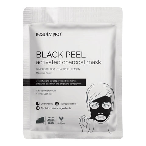 Beauty Pro - Svart peel-off Ansiktsmaske med aktivt kull