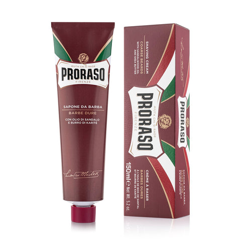 Proraso - Barberkrem i tube (Sandeltre og sheasmør)