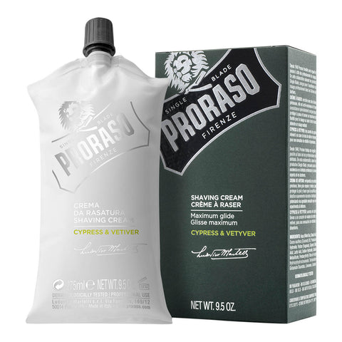 Proraso - Single Blade barberkrem 275 ml til salongbruk (Sypress og vetiver)