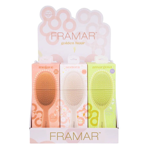 Framar - Golden Hour Detangle Brush Display