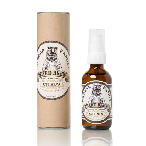 Mr Bear Family Beard Brew skjeggolje - 60 ml Skjeggolje Mr Bear Family Citrus