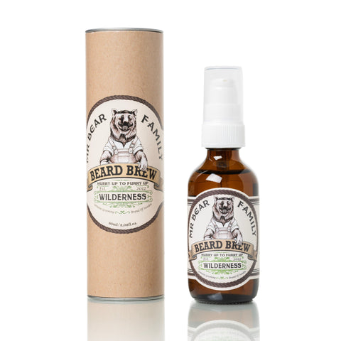 Mr Bear Family Beard Brew skjeggolje - 60 ml Skjeggolje Mr Bear Family Wilderness