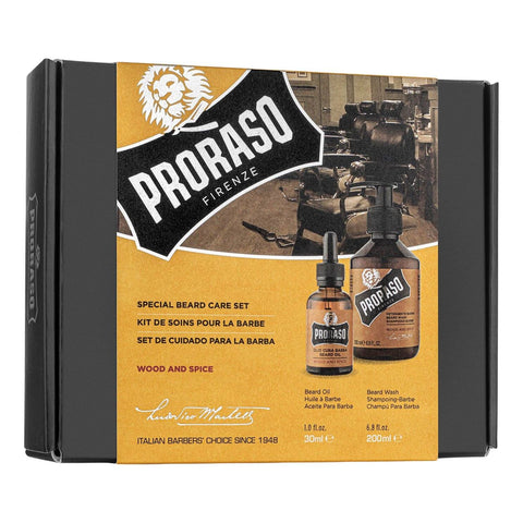Proraso Duo Pack sjampo og skjeggolje Gavesett - Skjegg Proraso