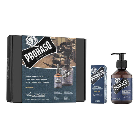 Proraso Duo Pack sjampo og skjeggolje Gavesett - Skjegg Proraso Lime og mynte