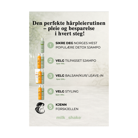 Februar/April - Hårpleierutine Milk Shake