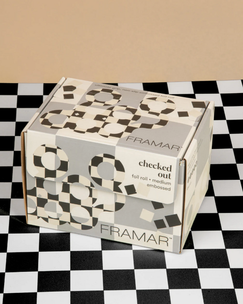 Framar - Embossed Roll Medium Checked Out Folie (320ft)