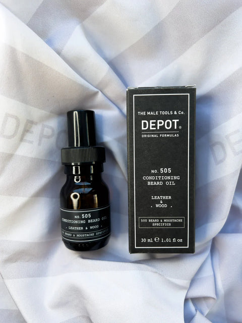Depot No. 505 - Conditioning Beard Oil: Leather & Wood 30ml