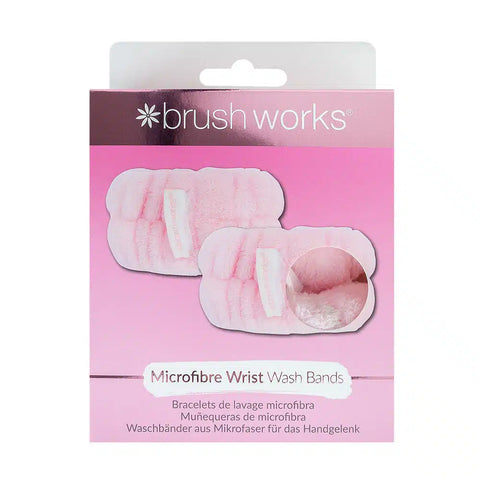 Brushworks Microfibre Wrist Wash Bands - 2 PCS