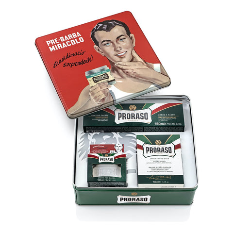 Proraso - Gino gavesett (Eukalyptus og mentol) (3 x gavesett)