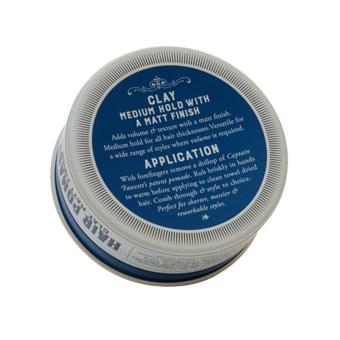 Captain Fawcetts' - Matt Clay Pomade (Blue) 100g