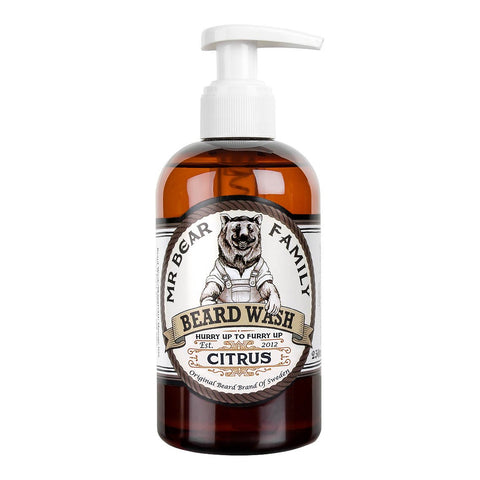 Mr Bear Family Beard Wash skjeggsjampo - Citrus